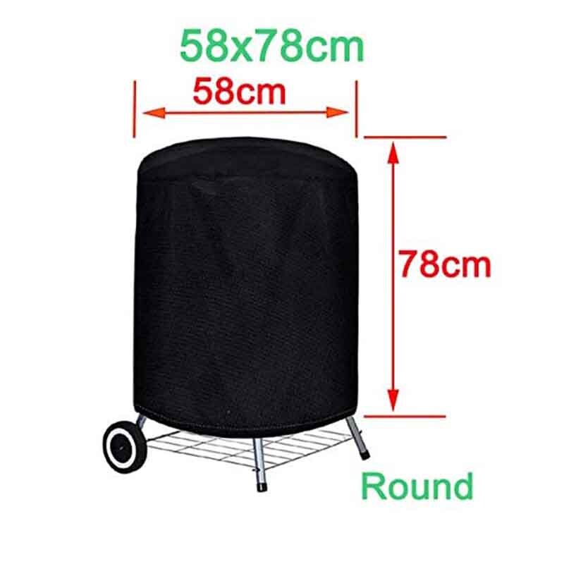 Draagbare Waterdichte Bbq Grill Barbeque Cover Outdoor Regen Voor Gas Houtskool Elektrische Barbeque Cover Home Keuken Benodigdheden: 58X78cm