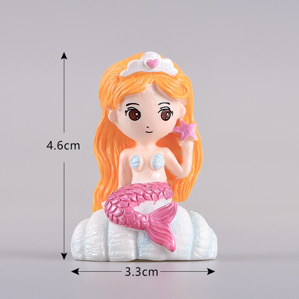 1pc Aquarium Fish Tank Cute Little Mermaid Ornament Aquarium Fish Tank Desk Decoration Accessories Pet Accessories: 5