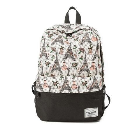 Miyahouse Bloemen Afdrukken Rugzak Vrouwen Canvas Reizen Mochila Schooltas Voor Tiener Meisjes Verse Stijl Rugzak: 808a