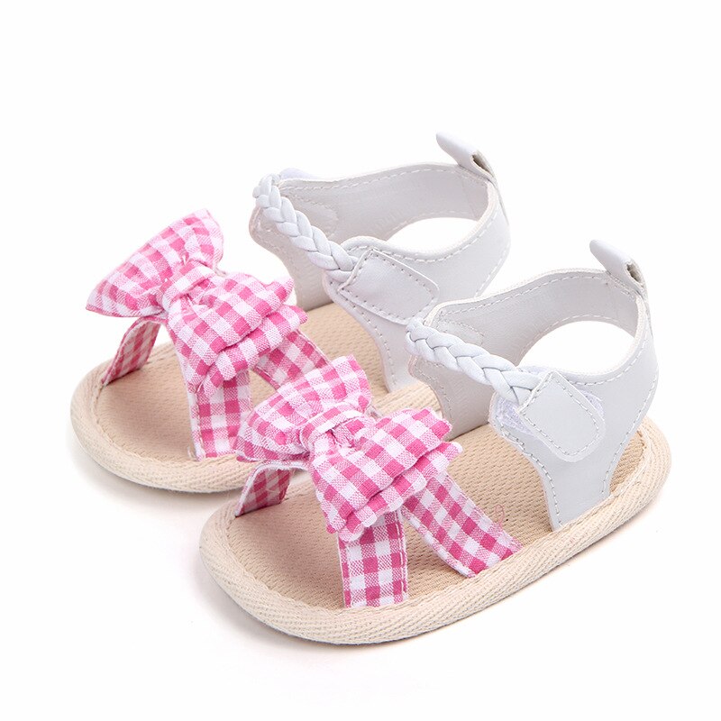 Brand Infant Baby Summer Shoes Toddler Leather Shoes for Girls Soft Sole Cute Bowknot Princess Newborn Footwear 1 Year Old