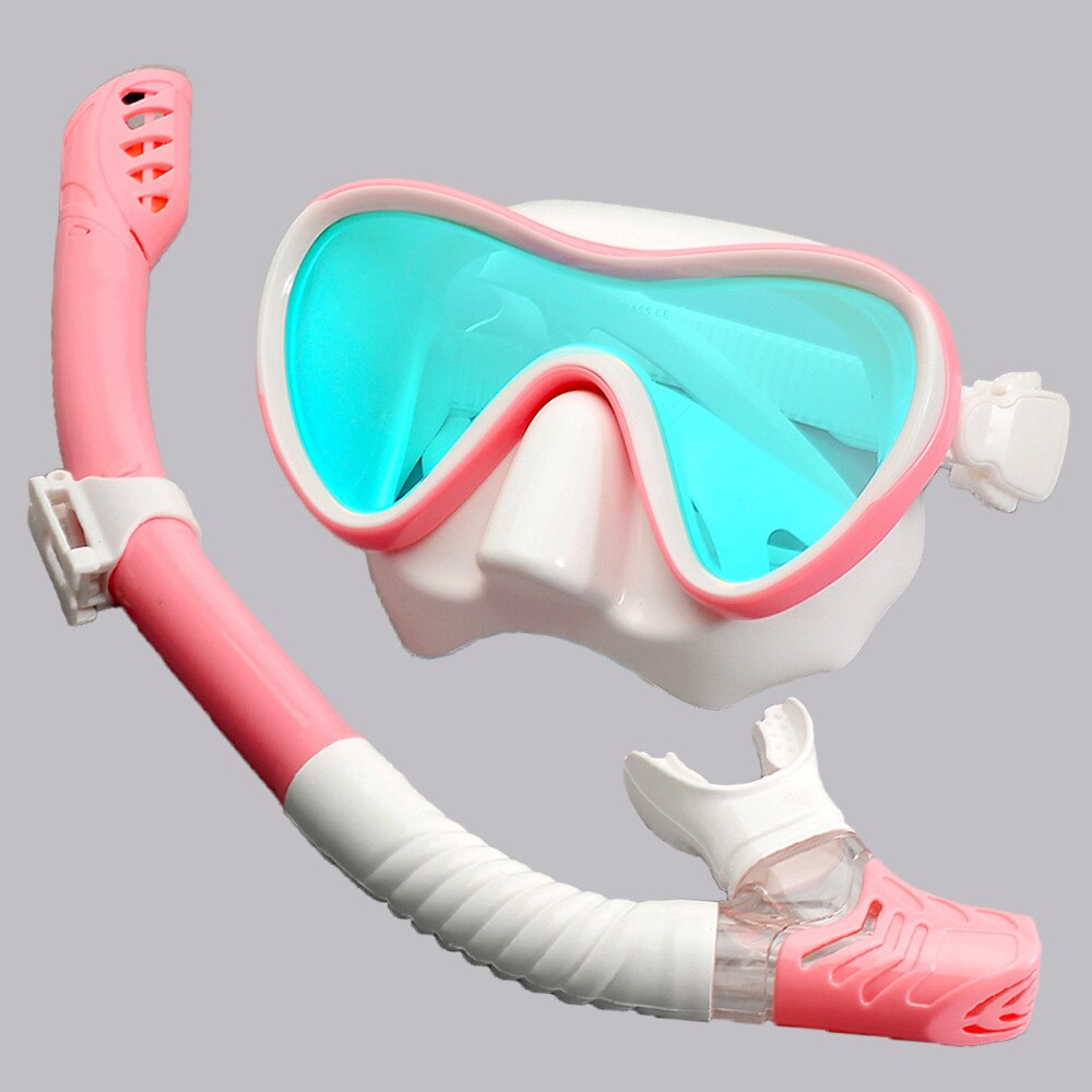 Underwater Anti-Fog Scuba Diving Goggles Mask Swimming Goggles Snorkling Diving Mask Adult Plating Breath Tube Set