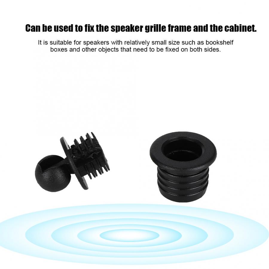 10 Pairs Speaker Grille Frame Kast Vaststelling Netto Cover Gesp Speaker Mesh Drukknoop Voor Luidsprekers