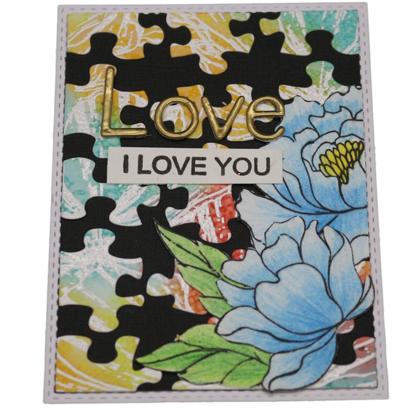 4pc Puzzle Frame Metal Cutting Dies Paper Cards Embossing Steel Die Cut Stencils For Diy Decor Craft Scrapbooking for Baby