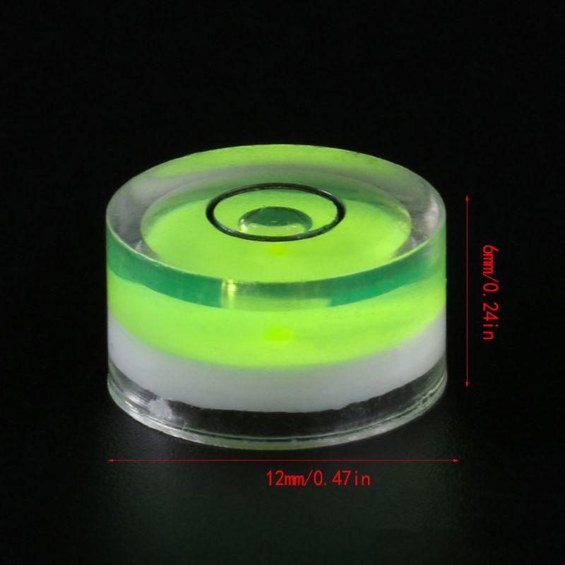 Nivelador portátil 4 pçs/saco 12x6mm, ajustável, em vinil, bolha de grau, conjunto de tonéis agulha de cartucho phono