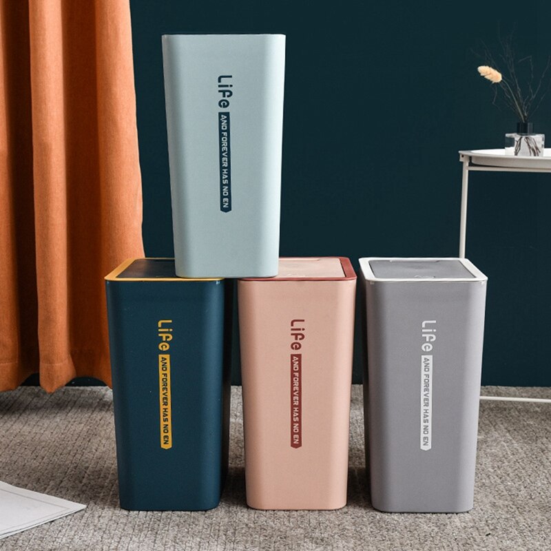 Household Simple And Hand-Pressed Trash Can/Kitchen Trash Can