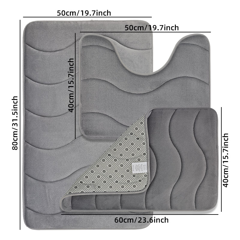 Prysznic z wzorem fal, mały dywanik, umywalka, chłonna podkładka strąk stopy, wycieraczka robić łazienki, nowoczesna mata dekoracyjna robić domu.
