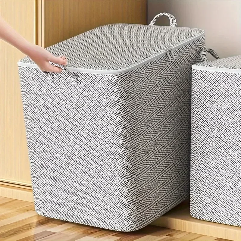 Cajas de almacenamiento estereoscópicas, cajas de almacenamiento para el hogar con ventanas, cajas organizadoras, almacenamiento de armario plegable de gran capacidad de tela