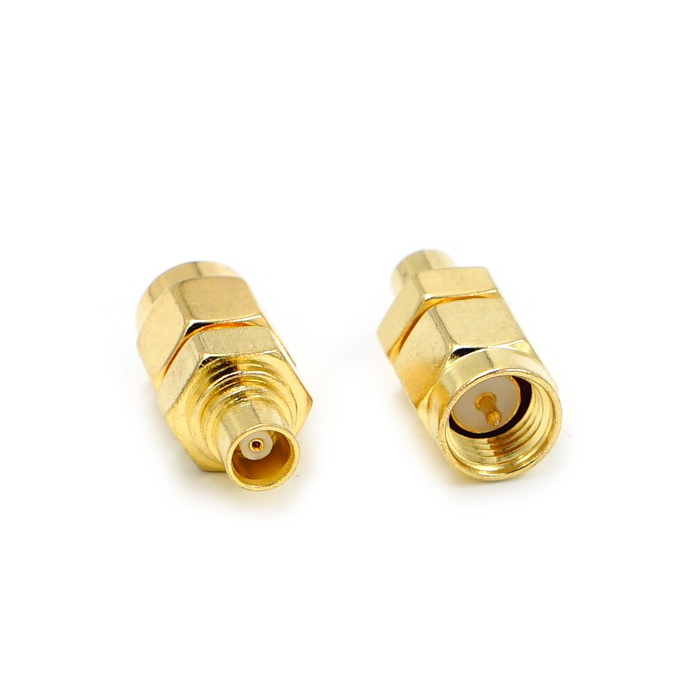 SMA Male to MCX Female Connector RF Coax Coaxial Adapter Copper Gilding