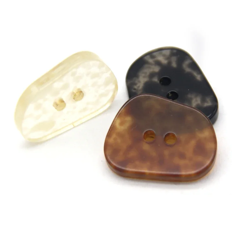 Botones grandes de resina para traje, 30mm, 38mm, 44mm, para ropa, chaqueta, suéter, accesorios decorativos transparentes para costura DIY,