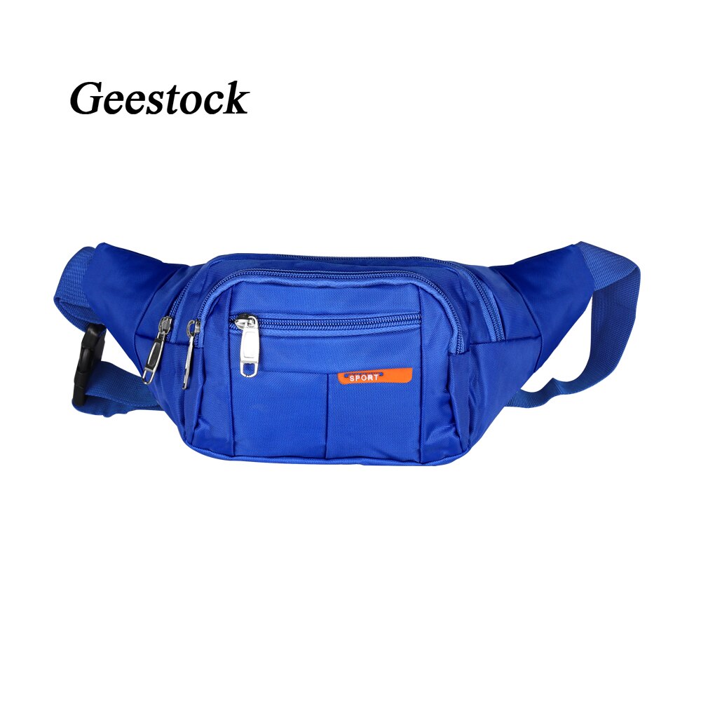 Geestock Vrouwen Taille Zakken Reizen Hip Bumbags Fanny Pack Meerdere Functies Riem Tas Mannen Casual Voor Buitenshuis Sport: Blue