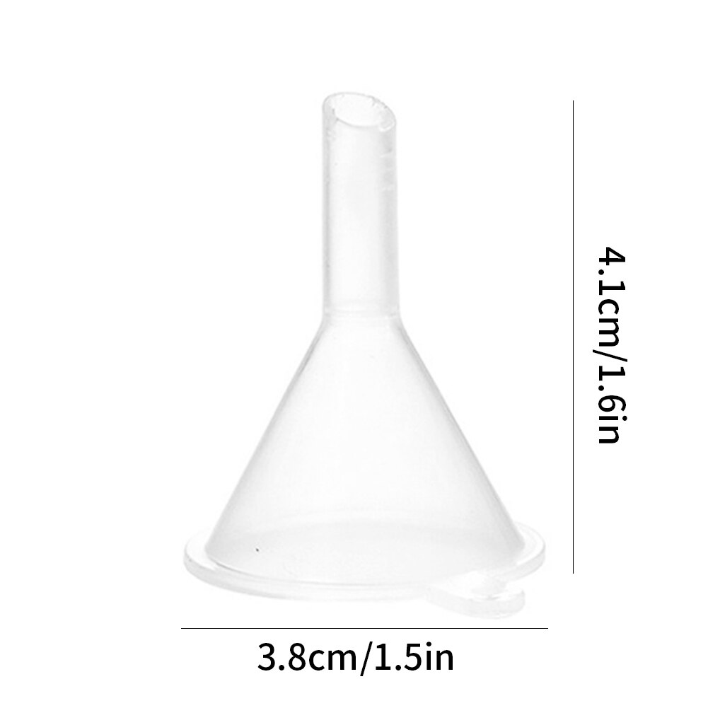 Transparent Plastic Funnel Small Liquid Filing Bottle Kitchen Tool Clear Funnel Liquid Distribution For Perfume Oil Bottle