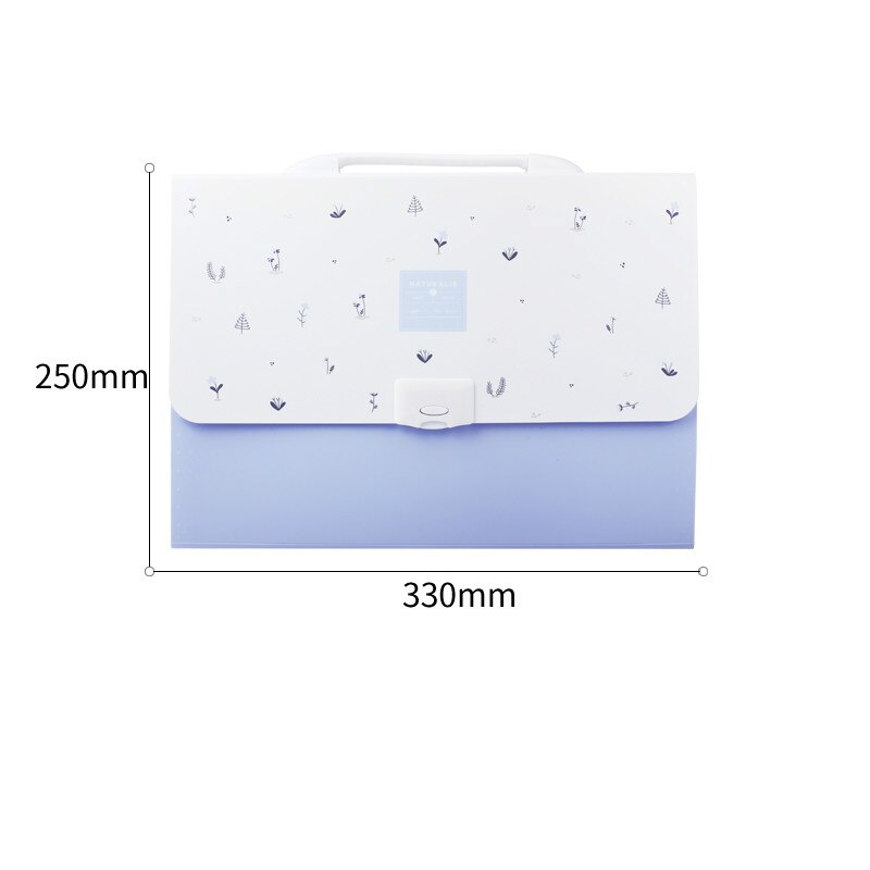 DELI Folder Student Expanding Wallet Office File Folder Document Bag Pupil Kawaii Display Book Test Paper Folder Filing Products: C