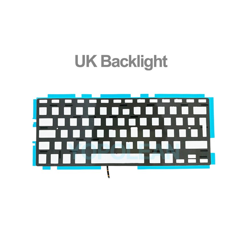 US /UK Keyboard backlit For MacBook Pro 13" A1278 Backlight year: UK Backlight