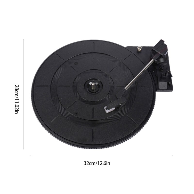 28Cm Accessoires Onderdelen Draaitafel Draaitafel 3 Speed(33/45/78 Rmp) Voor Lp Vinyl 62KA