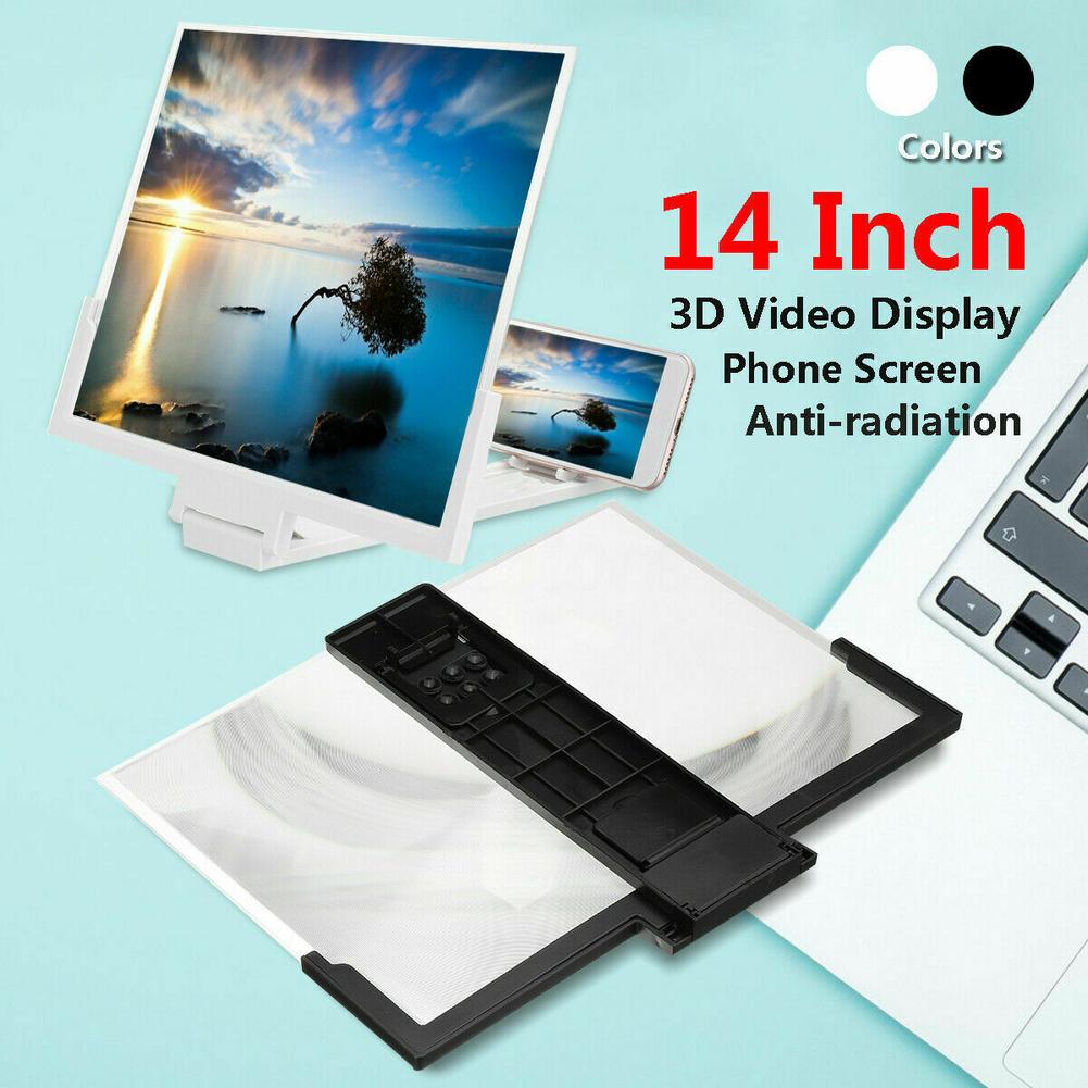 14 Inch 3D Hd Screen Magnifier mobile phone video amplifier Smartphone Stand Portable Folding Desktop Holder Stand for cellphone