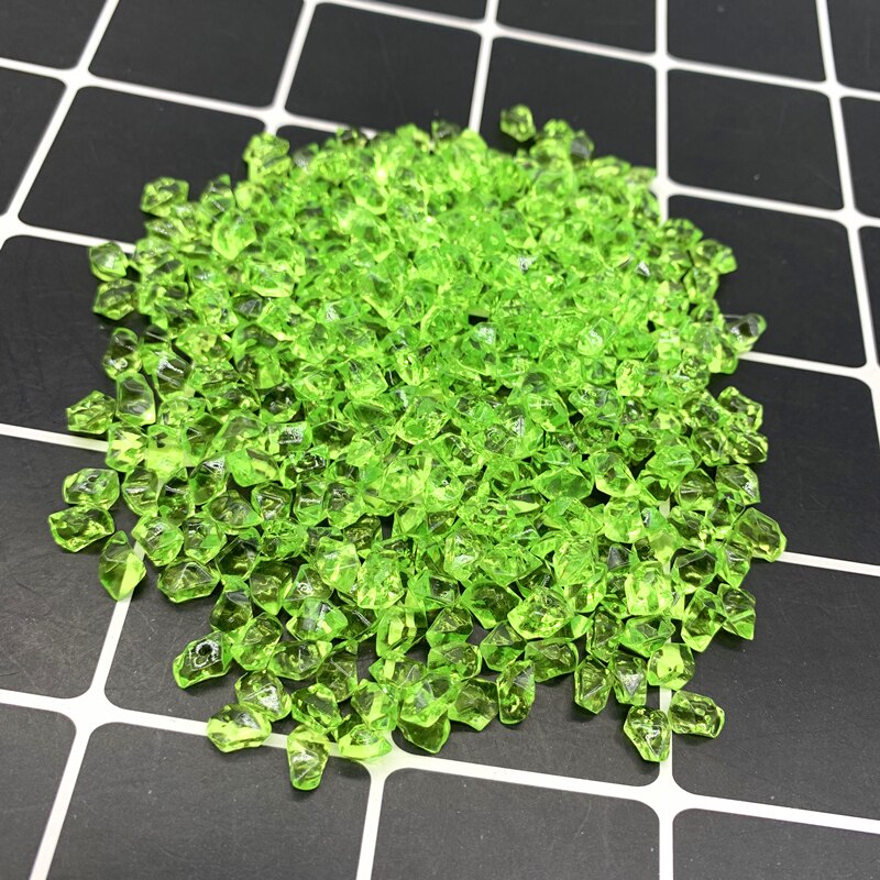 200 Uds. De piedras acrílicas coloridas para acuario, cubitos de hielo de cristal, decoración, relleno de jarrón, guijarros, accesorios para pecera, decoración de joyería DIY