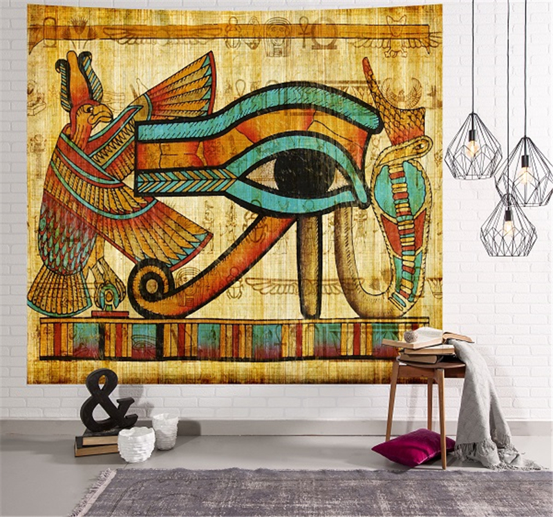 Antikke egyptiske egypter gobeliner væghængende hjem sovesal indretning sengetæppe kaste kunst hjem indretning: B
