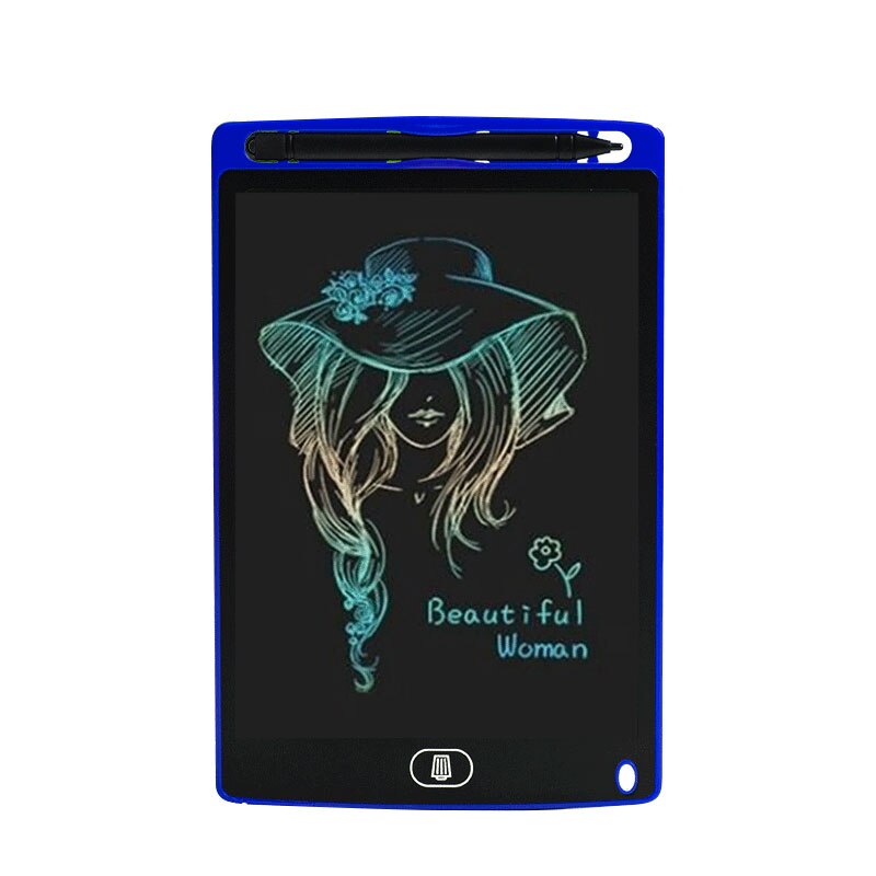 LCD da 8.5 pollici Scrittura Tablet Scrittura A Mano Tavolo Da Disegno Digitale Colorato Riscrivibili Lavagna Elettronica Notepad Bambini Giochi Di Disegno: 8.5inch color-Blue