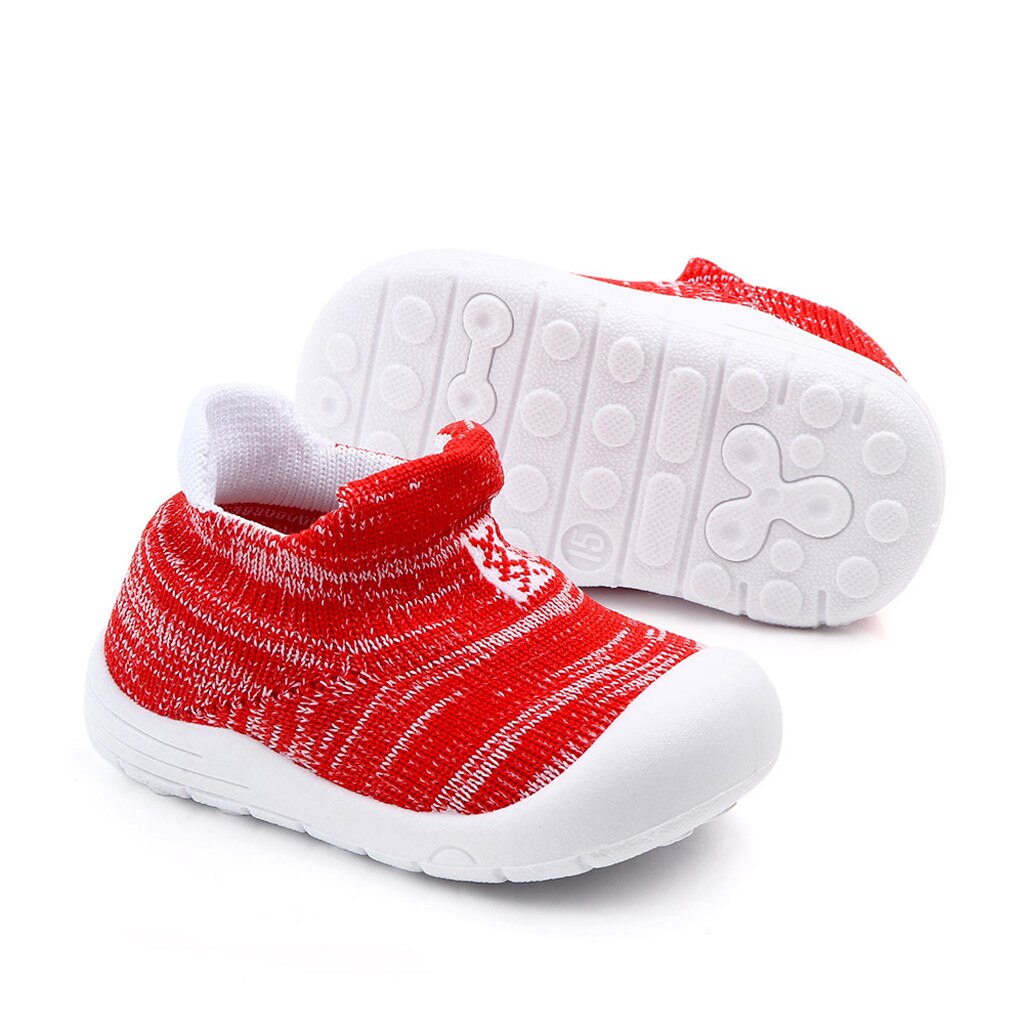 Chaussures de Sport à enfiler pour bébé, baskets à enfiler pour enfants, en maille solide, garçons et filles, tendance