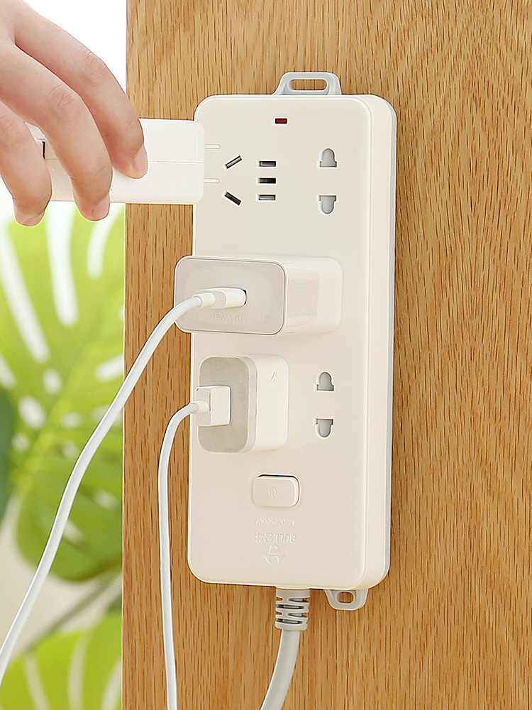 Uchwyt listwy zasilającej naklejka ścienna schowek na ścianę bezszwowa listwa zasilająca bezdotykowy płyta krosowy gniazdo ścienne robić montażu rodzaj kleju