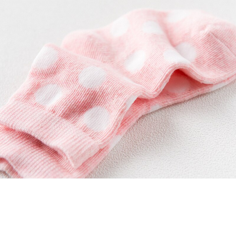 5Pairs/Lot Spring Fall Winter Comfort Cotton Sample Color Solid Newborn Baby Girl Kids Breathable Socks