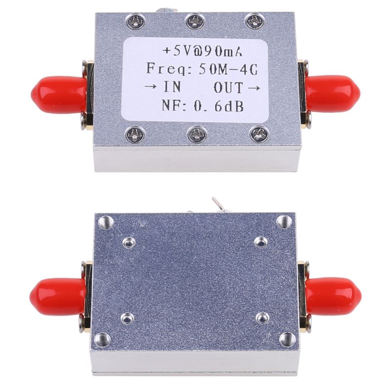 50M-4GHz Low Noise Amplifier LNA Ham Radio Module RF FM HF VHF NF=0.6dB -110dBm