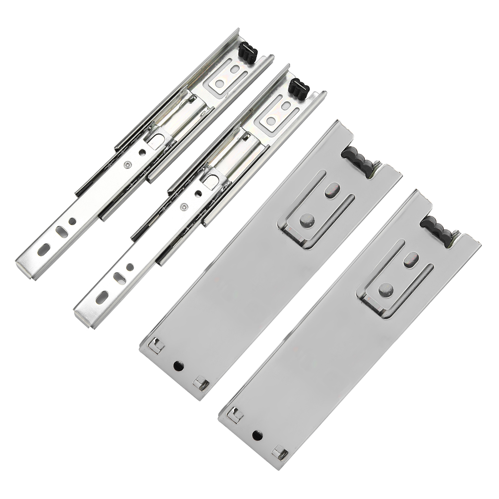 Mini glissières de tiroir courtes 5 pouces, 2 pièces, Rail de guidage de meubles, Extension complète, quincaillerie de placard de cuisine, accessoire de placard coulissant