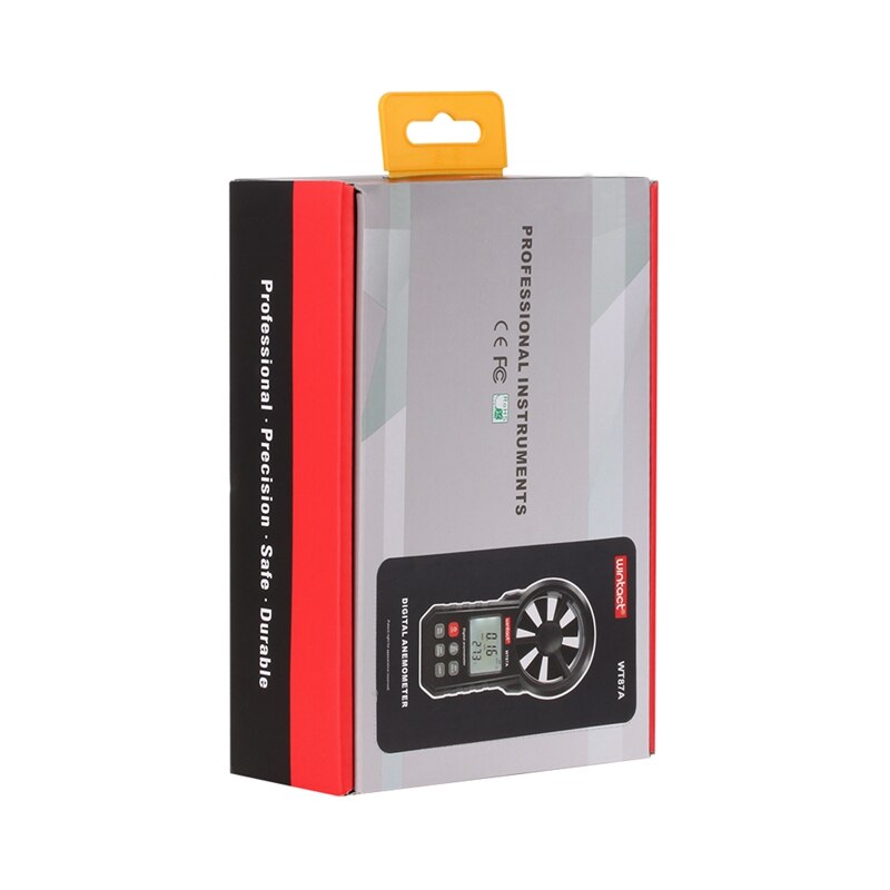 Anemómetro Digital portátil de 30 m/s, termómetro con retroiluminación, medidor de temperatura y velocidad del aire, indicador de viento y frío