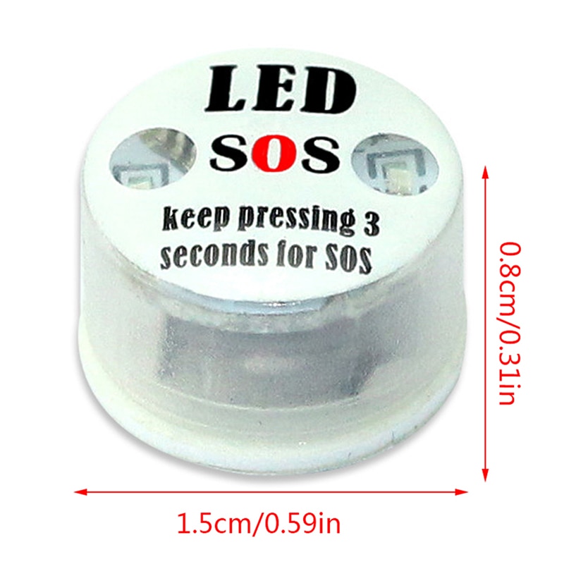 2 stücke SOS Signal Licht nicht Erste Hilfe Tragbare für Überleben Ich bin Freien Sport Hause Notfall Rettungs LED Camping Lampe + batterien