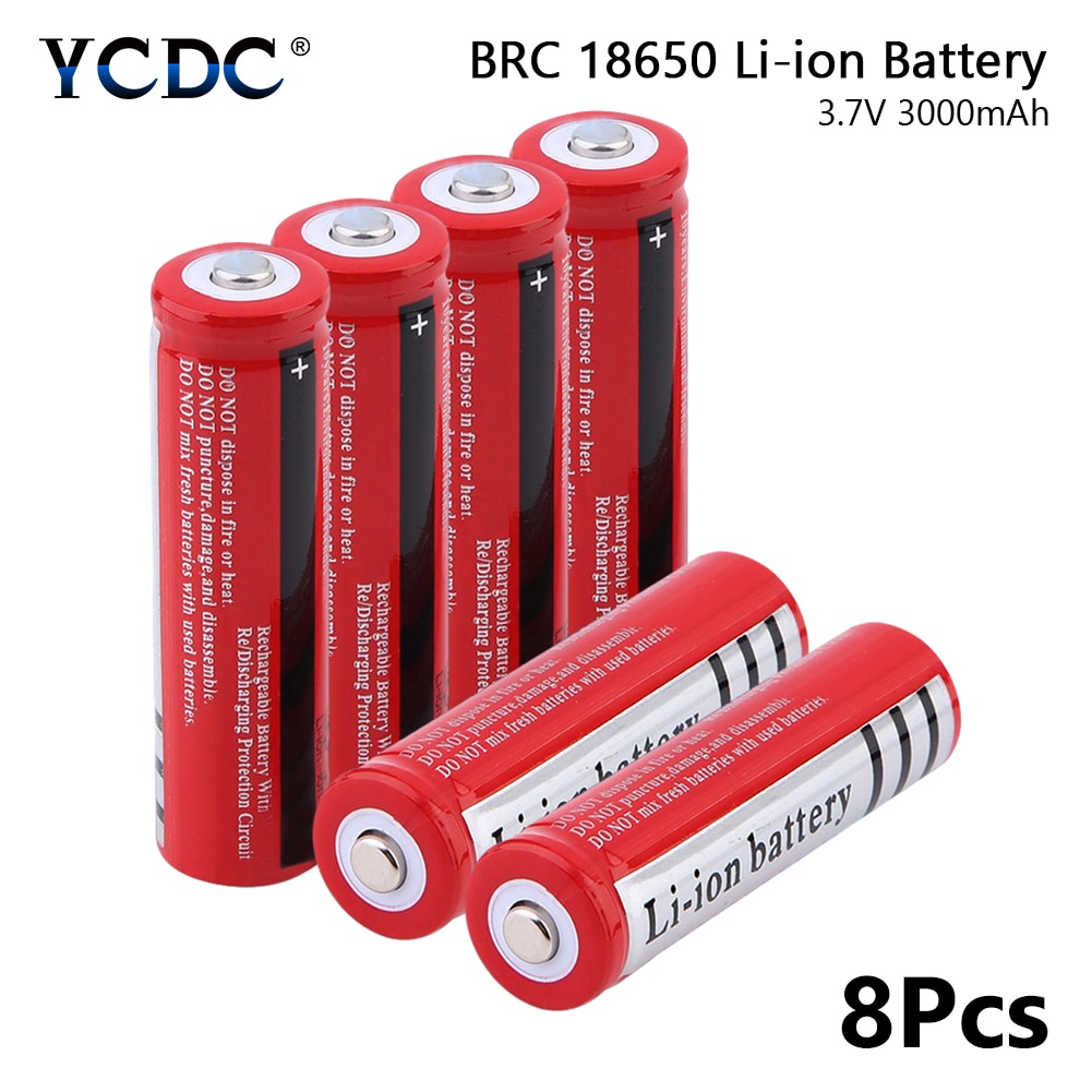 Batterie rechargeable brc 18650 3.7v mah pour cigarette électronique 3000 puissance de décharge élevée, courant élevé