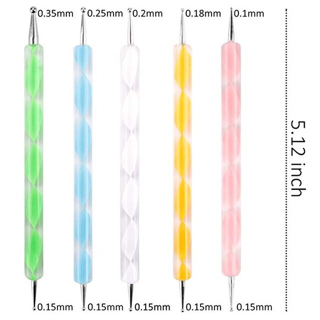 Mandala Dotting Tools Set DIY Stone Painting Tools for Painting Rock Stones Drawing Stencil Template Brush Art Craft Tool: 5PCS