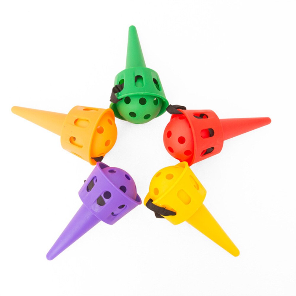 3 Sets Children Kids Toss Throw Chuck Outdoor Activities and Device (Blue + Red + Yellow)