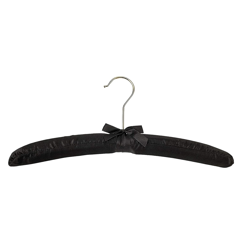 15Inch Large Satin Padded Hangers With Gold Hooks ,Silk Hanger For Wedding Dress Clothes,Coats,Suits,Blouse