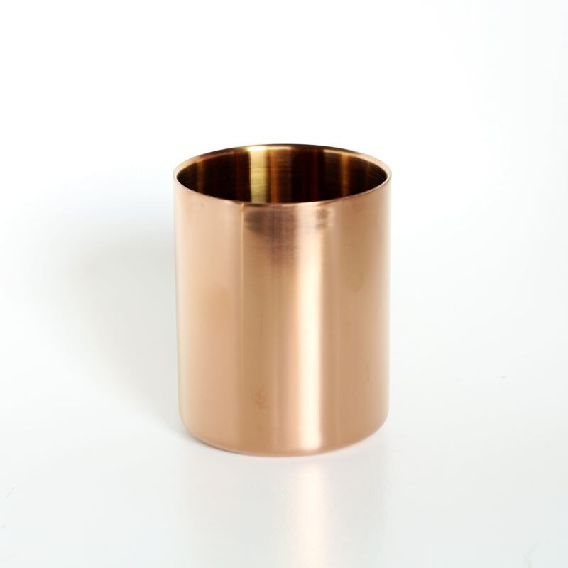 Nordic Stijl verkoperd Gouden Vaas Pen Houder Kaars Cup Kaars Houder Rvs Vaas Decoratieve Opslag Emmer 1645: rose golden