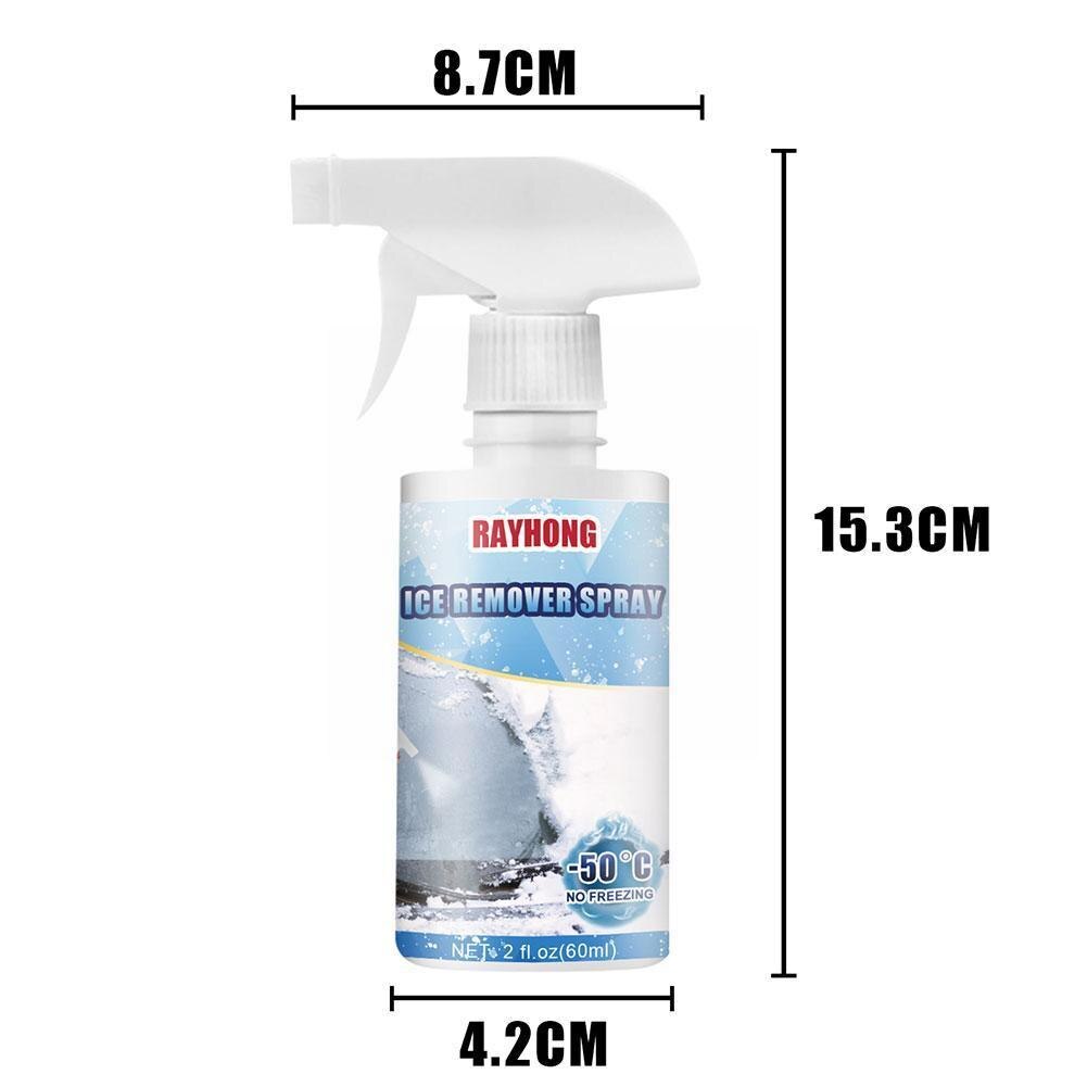 Car Windshield Deicer Defroster Ice Remover Spray Automobile Agent Melting Anti Ice Spray H5l0