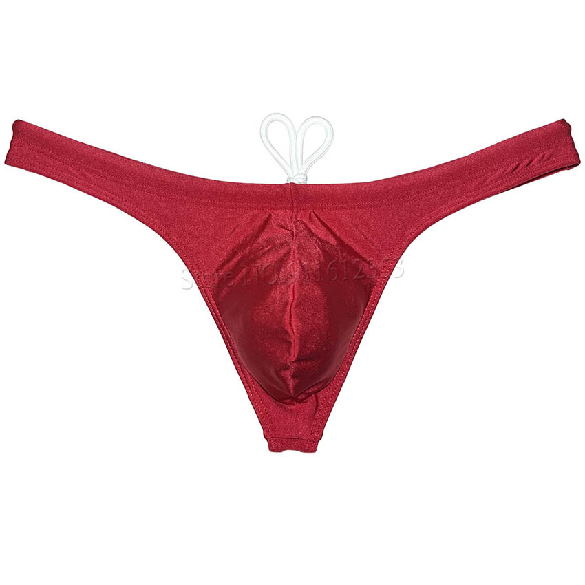 Männer Bademode Bikini Badeanzug T-Back Low Wait Tight Beachwear Surfen Tanga Solide Bikini Schwimmen Tanga