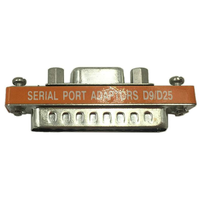 DB9 Female to DB25 Male Mini Serial Port Cable Adapter Gender Changer: Default Title
