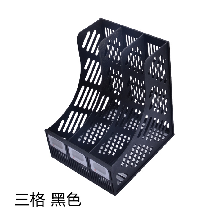 Random color 31x29x25cm Desktop File Folder Magazine Organizer Plastic Detachable Archives Literature Holder Multi Compartments
