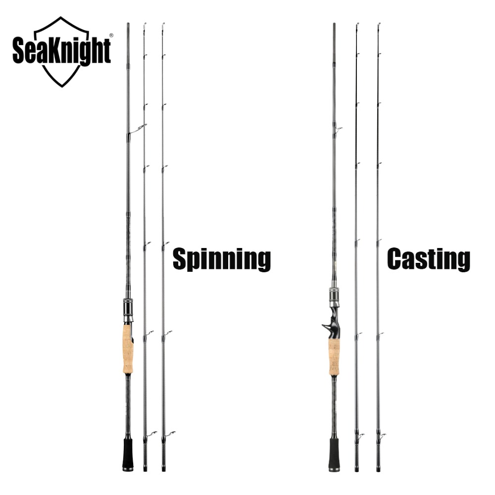 SeaKnight Sange II 2.1M 2.4M Carbon Rod Telescopic Lure Fishing Rod Casting Spinning Rod Travel Rod 7-25g 10-30g Fishing M MH