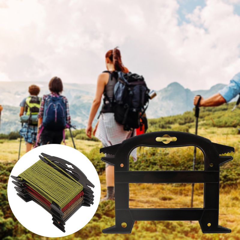 2pcs Spool Tool Paracord Organizer with Tidy Holder Rope Parachute Cord Winder Q84C