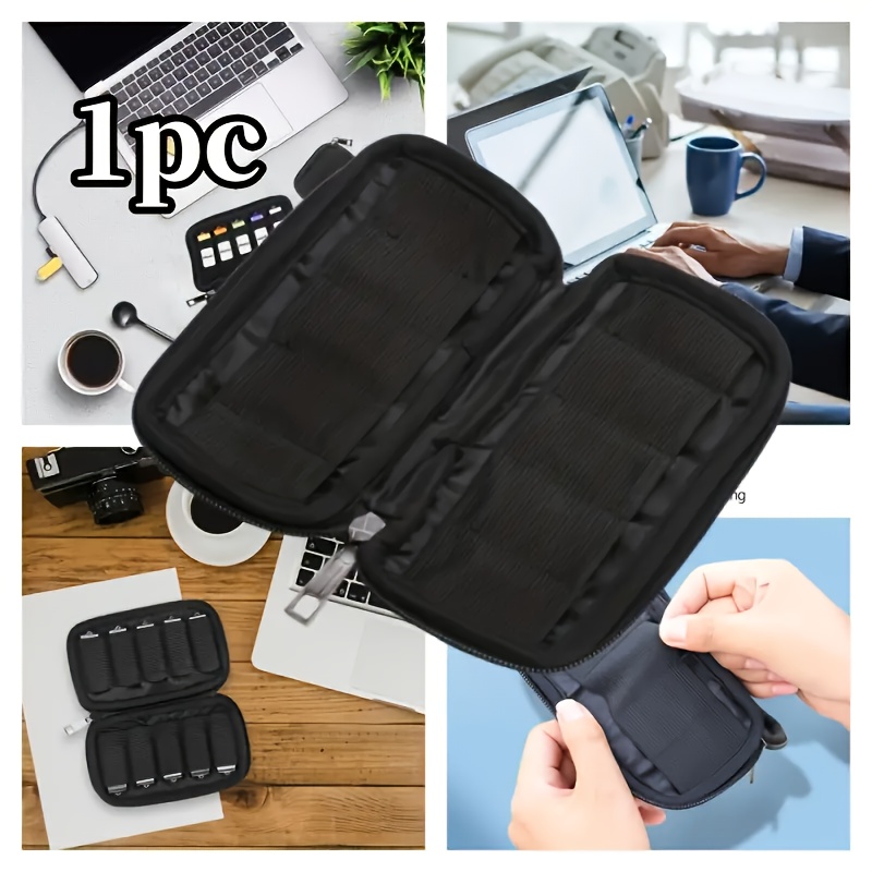 USB-Flash-Laufwerk-Organizer-Etui/Tasche – Aufbewahrungsbox für Slot-Zubehör, einfaches Tragen, kleine Gegenstände für Büro, Zuhause und Reisen.: MULTI