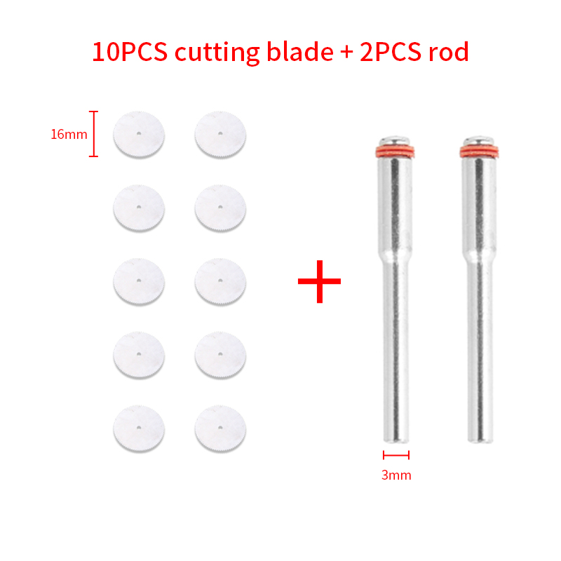 mini discoteca da taglio per metalli lama per sega circolare in acciaio inossidabile discoteca da taglio per legno e plastica con mandrino per utensile rotante Dremel Accesso