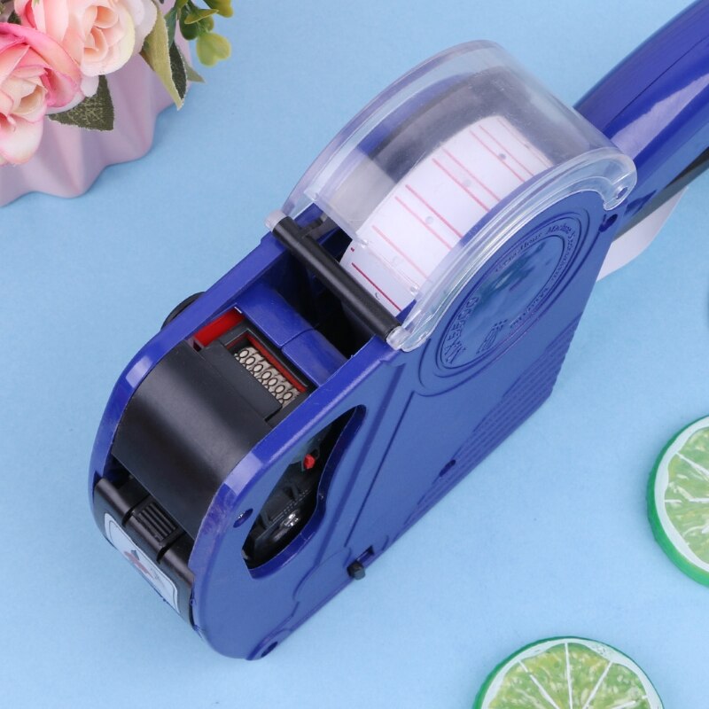 MX-5500 Eos 8 Cijfers Prijskaartje Labeler Labeller Label Papier + 2 Inkt Roller W0YF