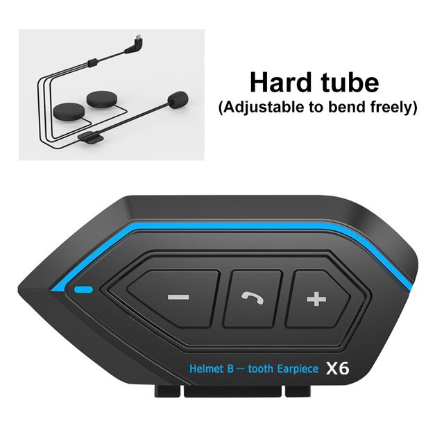 Motorcycle Helmet Headset Bluetooth-compatible Built-in Microphone Wireless Helmet Earphone Waterproof Hands-free Call Headphone: A