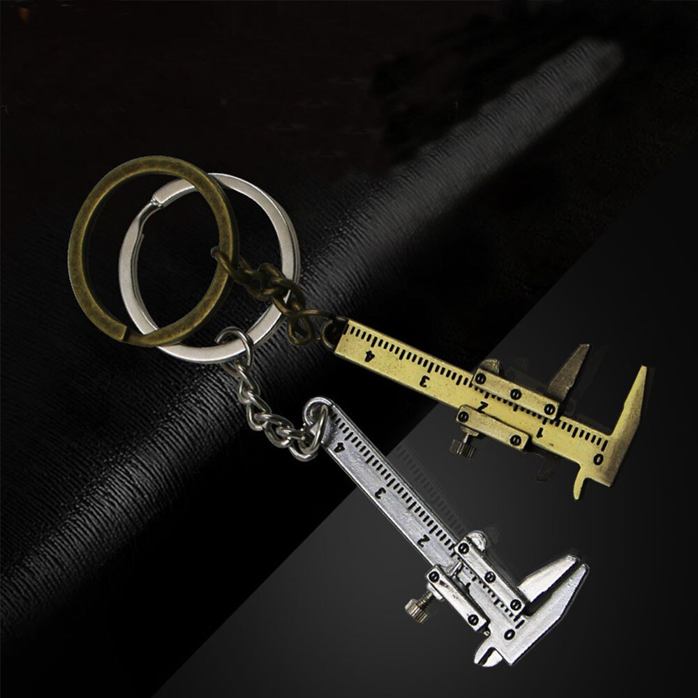 Porte-clés outils de mesure | Mini pied à coulisse 0-4cm Portable 0-4cm outil de mesure et de mesure pour anneau de clé, outil de mesure de couture 1 pièce