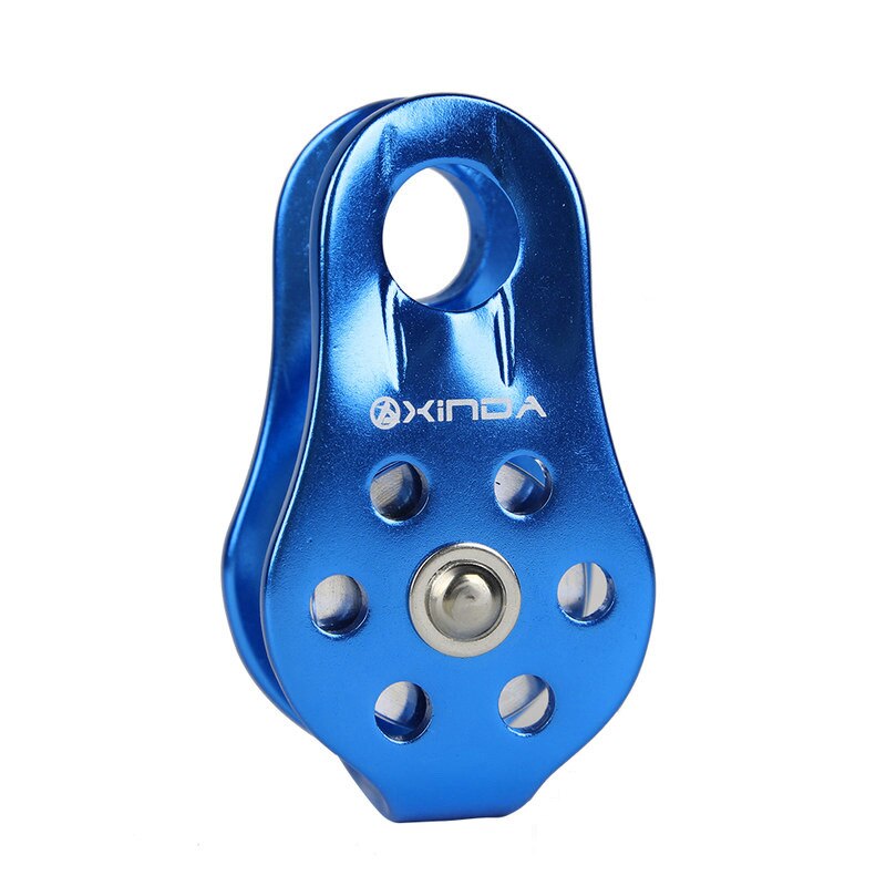 climbing pulley fixed mountaineering single pulley transportation hoisting pulley outdoor crossing pulley for rescue rope