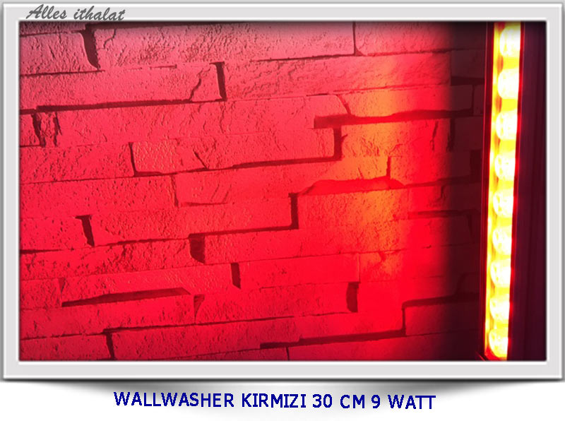 Wallwasher Rood 30 Cm 9 Watt