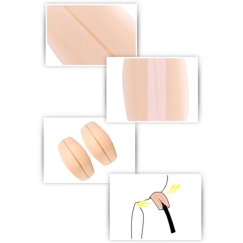 2 paires épaulettes soutien-gorge sangle coussin Silicone décompression coussinet anti-dérapant épaulettes