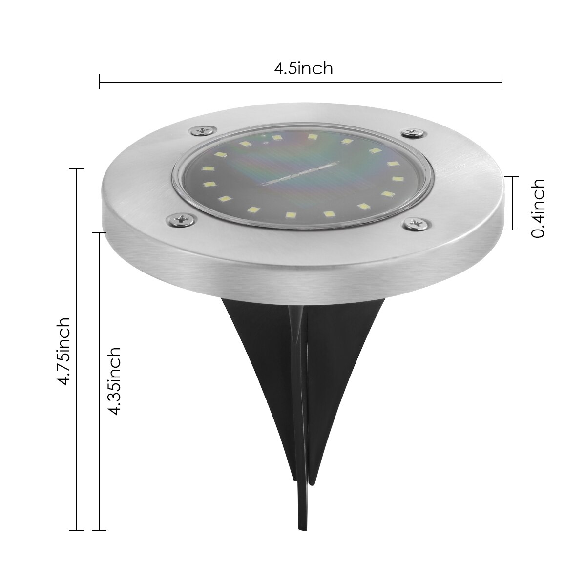 Solar Power Boden Licht 16LED Solar Disk Lampe Wasserdichte Terrasse Garten Landschaft Licht für Gehweg Hof Rasen