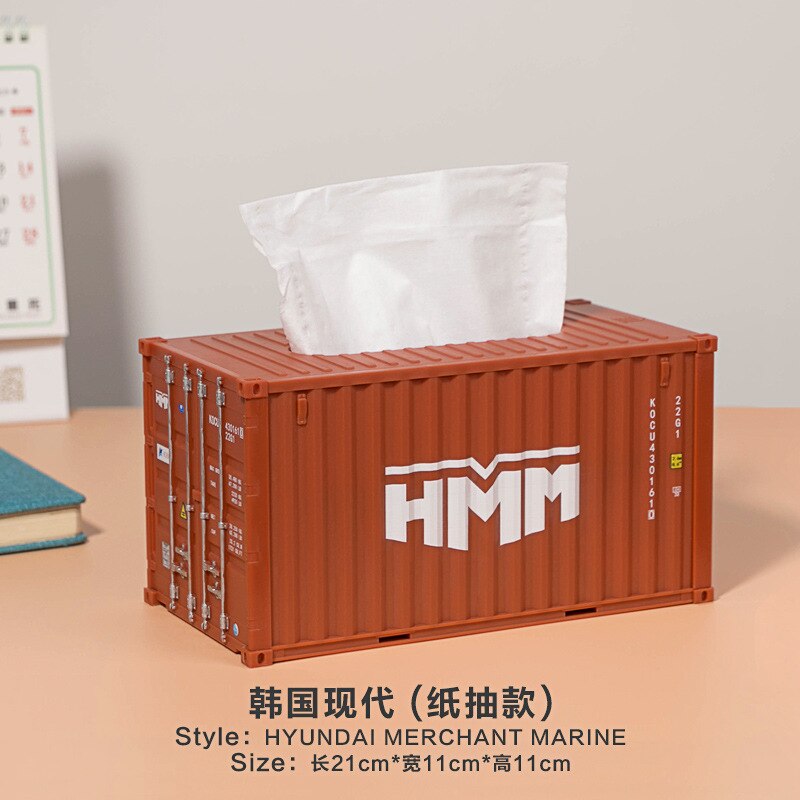 Model container Iron retro arts iron decoration Container Tissue Box Antique classical container model case box: Chocolate